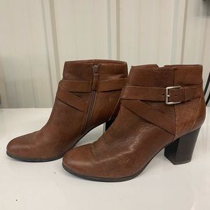 Cole Haan Brown Leather Ankle Booties Sz 8.5